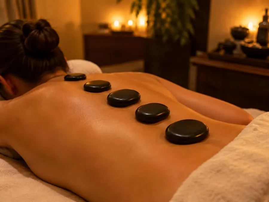 Massage đá nóng