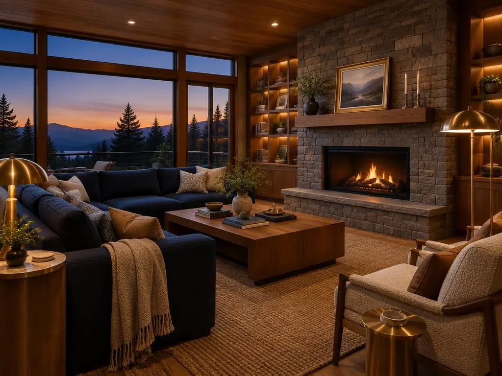 Phòng khách ấm cúng